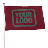 Custom Crimson Red Blue Green Flag