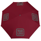 Custom Crimson Red Blue Green Automatic Umbrella