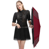 Custom Crimson Red Blue Green Automatic Umbrella