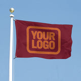 Custom Crimson Red Orange Flag