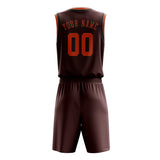 Custom Crimson Red Orange Basketball Set