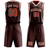 Custom Crimson Red Orange Basketball Set