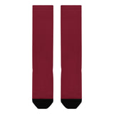 Custom Crimson Red Crimson Red Knee-High Sock