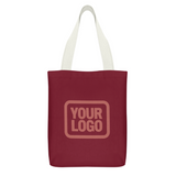 Custom Crimson Red Crimson Red Canvas Tote Bag
