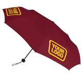 Custom Crimson Red Gold Automatic Umbrella