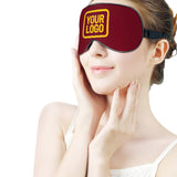 Custom Crimson Red Gold Sleep Mask