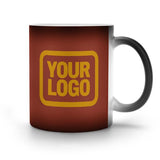 Custom Coral Red Yellow Magic Mug
