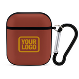 Custom Coral Red Yellow AirPods Case