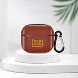 Custom Coral Red Yellow AirPods Case (3rd Generation)