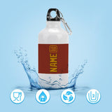 Custom Coral Red Yellow Sports Bottle