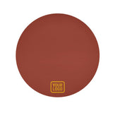 Custom Coral Red Yellow Round Table Cloth