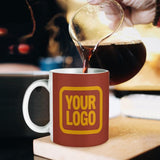Custom Coral Red Yellow Mug