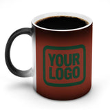 Custom Coral Red Green Magic Mug