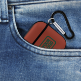 Custom Coral Red Green AirPods Case