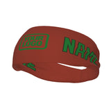 Custom Coral Red Emerald Green Sports headband