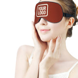 Custom Coral Red Cream Sleep Mask