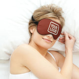 Custom Coral Red Cream Sleep Mask