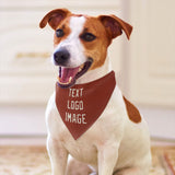 Custom Coral Red Cream Pet Scarf