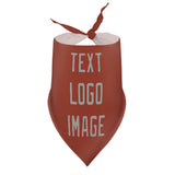 Custom Coral Red Gray Pet Scarf