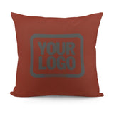 Custom Coral Red Dark Grey Pillowcase