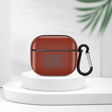 Custom Coral Red Dark Grey AirPods Case (3rd Generation)