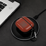 Custom Coral Red Dark Grey AirPods Case (3rd Generation)
