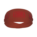 Custom Coral Red Red Sports headband