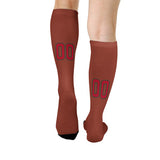 Custom Coral Red Red Knee-High Sock