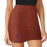 Custom Coral Red Purple A-Line Skort