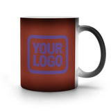Custom Coral Red Light Purple Magic Mug