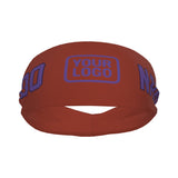 Custom Coral Red Light Purple Sports headband