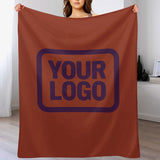 Custom Coral Red Purple Blanket