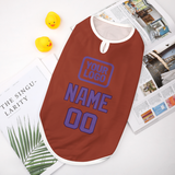 Custom Coral Red Light Purple Pet Vest