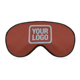 Custom Coral Red Light Blue Sleep Mask