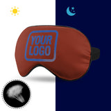 Custom Coral Red Sky Blue Sleep Mask