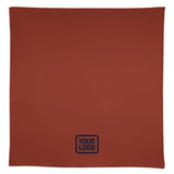 Custom Coral Red Sky Blue Square Table Cloth