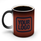Custom Coral Red Navy Magic Mug