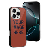 Custom Coral Red Navy Phone Case