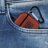 Custom Coral Red Navy AirPods Case