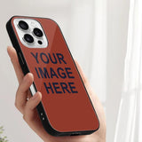 Custom Coral Red Navy Phone Case
