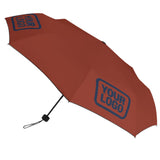 Custom Coral Red Blue Automatic Umbrella