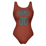 Custom Coral Red Blue Green Swimsuit