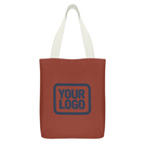 Custom Coral Red Blue Green Canvas Tote Bag