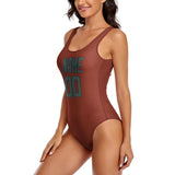 Custom Coral Red Blue Green Swimsuit