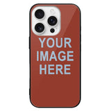 Custom Coral Red Light Blue Phone Case