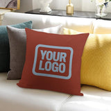 Custom Coral Red Light Blue Pillowcase