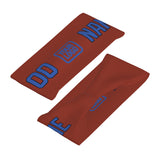 Custom Coral Red Sky Blue Sports headband