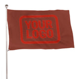 Custom Coral Red Orange Red Flag