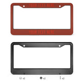Custom Coral Red Orange Red License Plate Frame