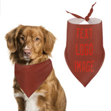 Custom Coral Red Orange Red Pet Scarf